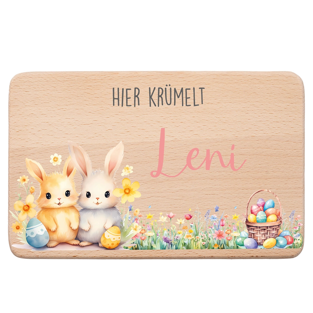 Frühstücksbrettchen Holz personalisiert