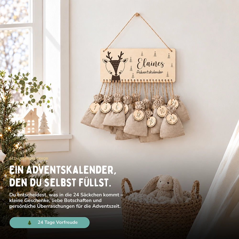 Adventskalender Kinder - Elch