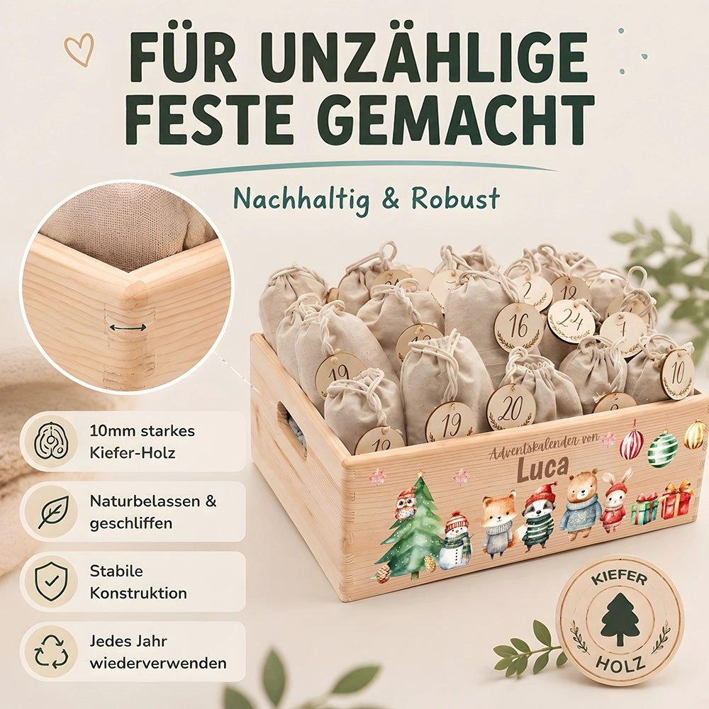 Personalisierter Adventskalender zum Befüllen - Weihnachtswunder