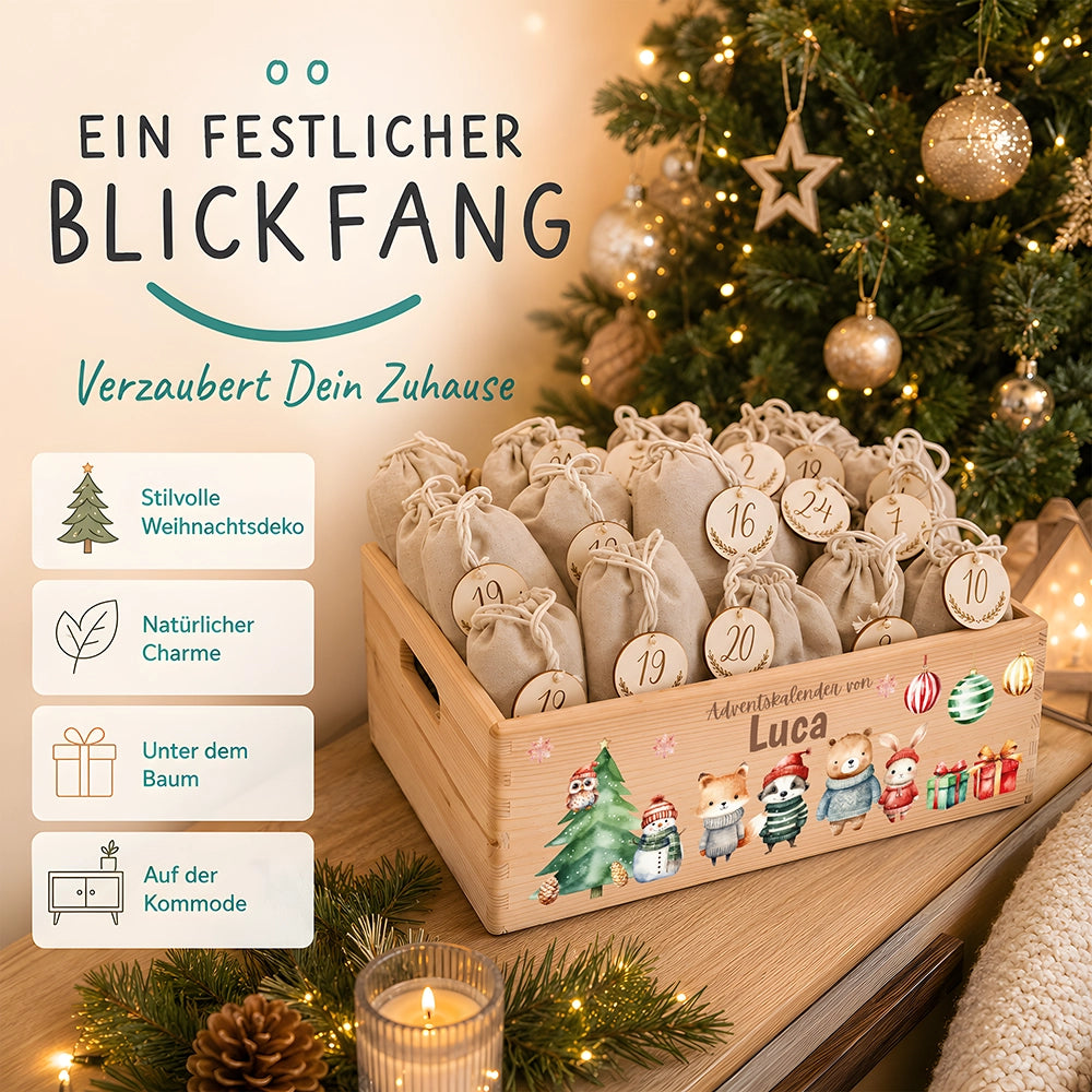 Personalisierter Adventskalender zum Befüllen - Weihnachtswunder