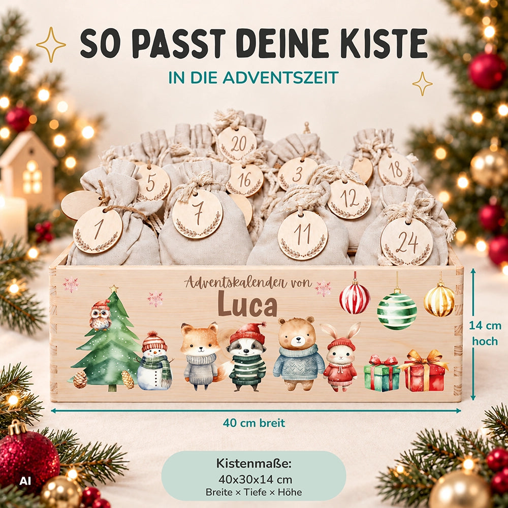 Personalisierter Adventskalender zum Befüllen - Weihnachtswunder