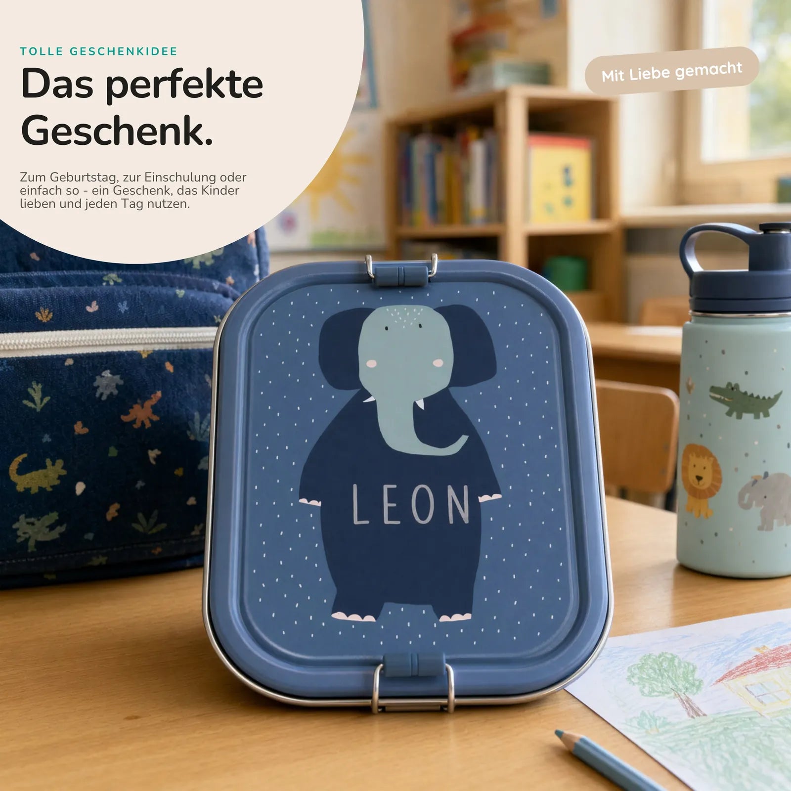 Trixie Brotdose Kinder Elefant, ideal für den Kindergarten