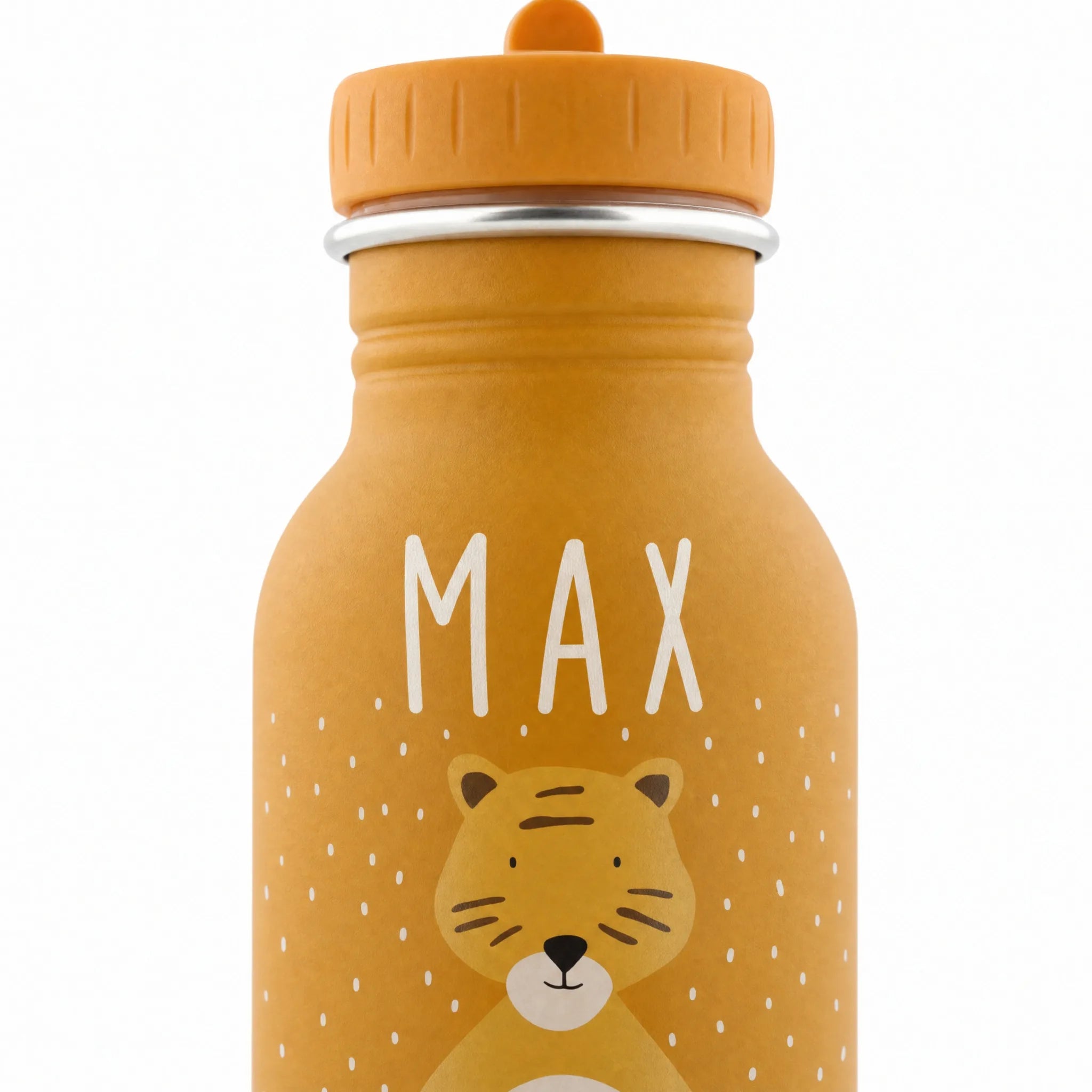 Trixie Trinkflasche Kinder Tiger, für Kita und Schule, mit Wunschname