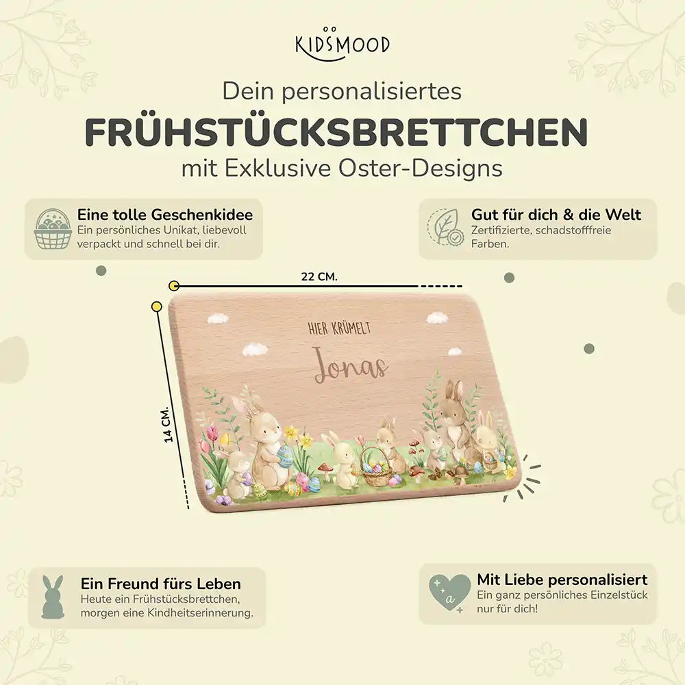 Frühstücksbrettchen Ostern - Osterglück
