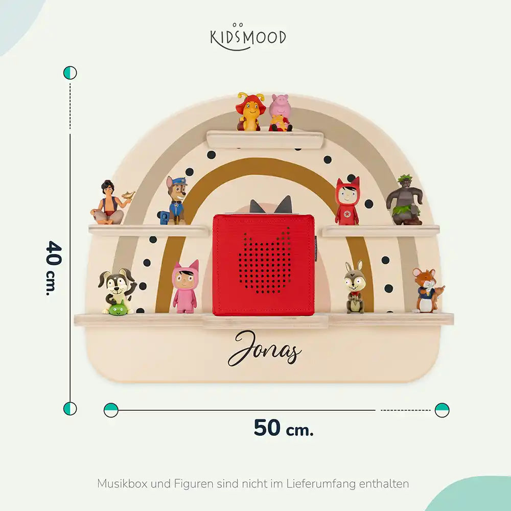 Kinderzimmer Bundle Regenbogen 2 Tonieregal + Nachtlicht