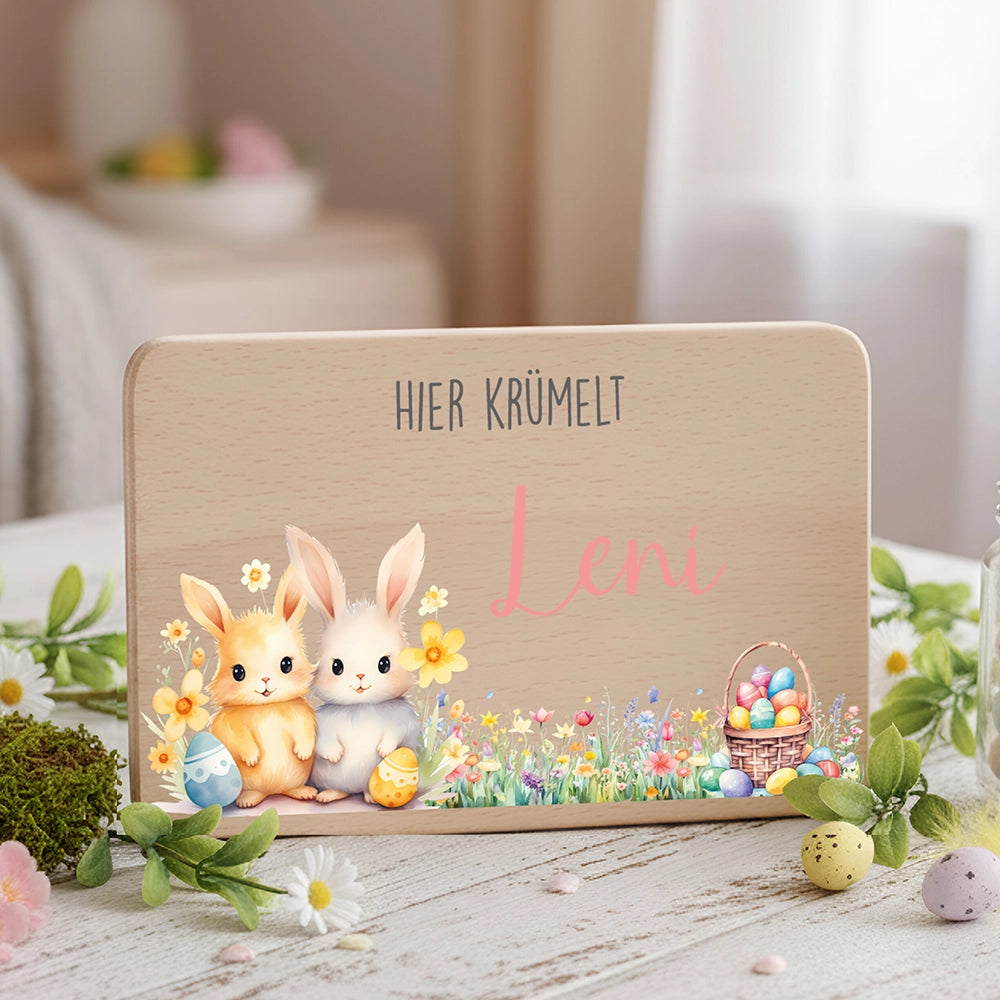 Frühstücksbrettchen Holz personalisiert