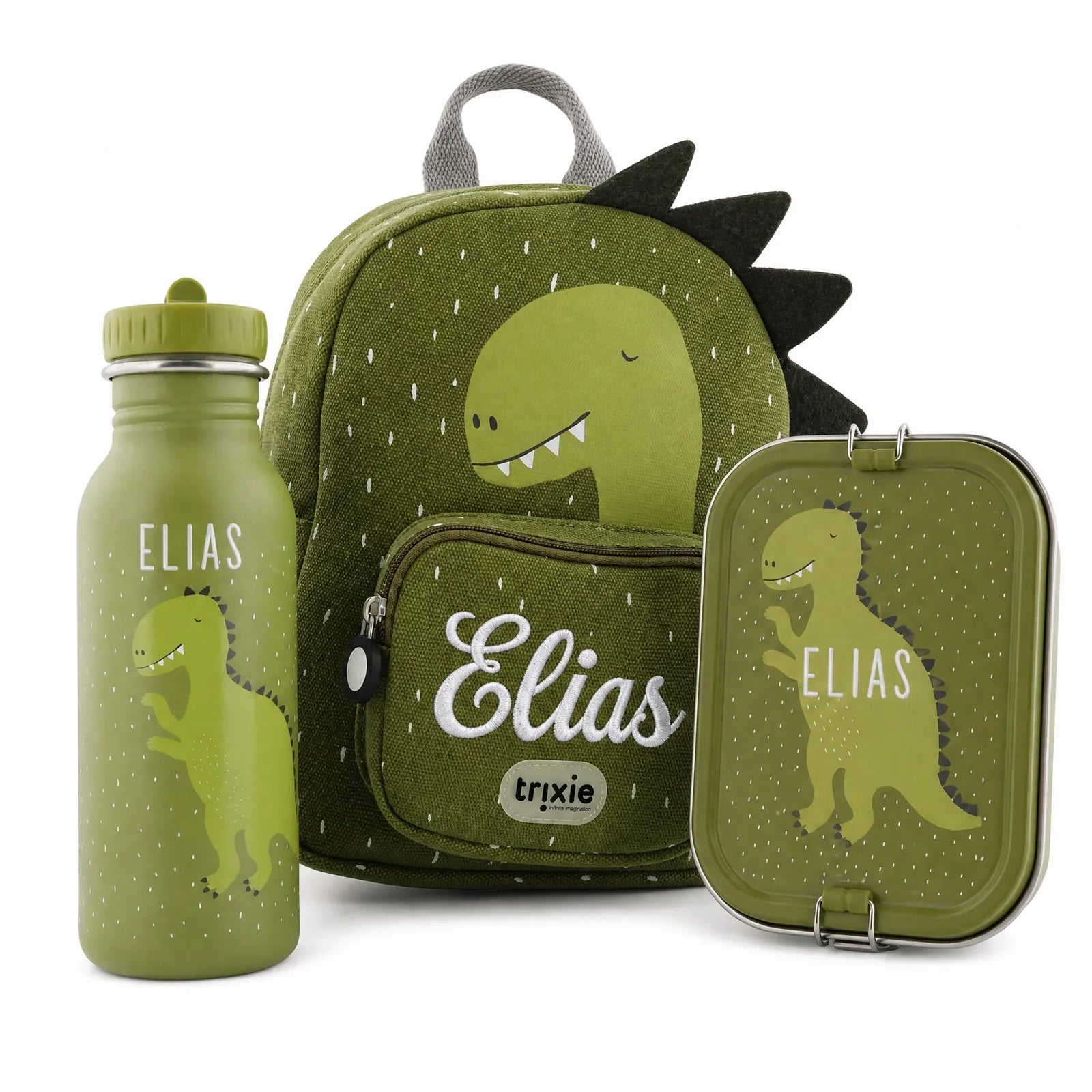 Trixie Kindergarten Set Dino, personalisiertes Set im Tiermotiv