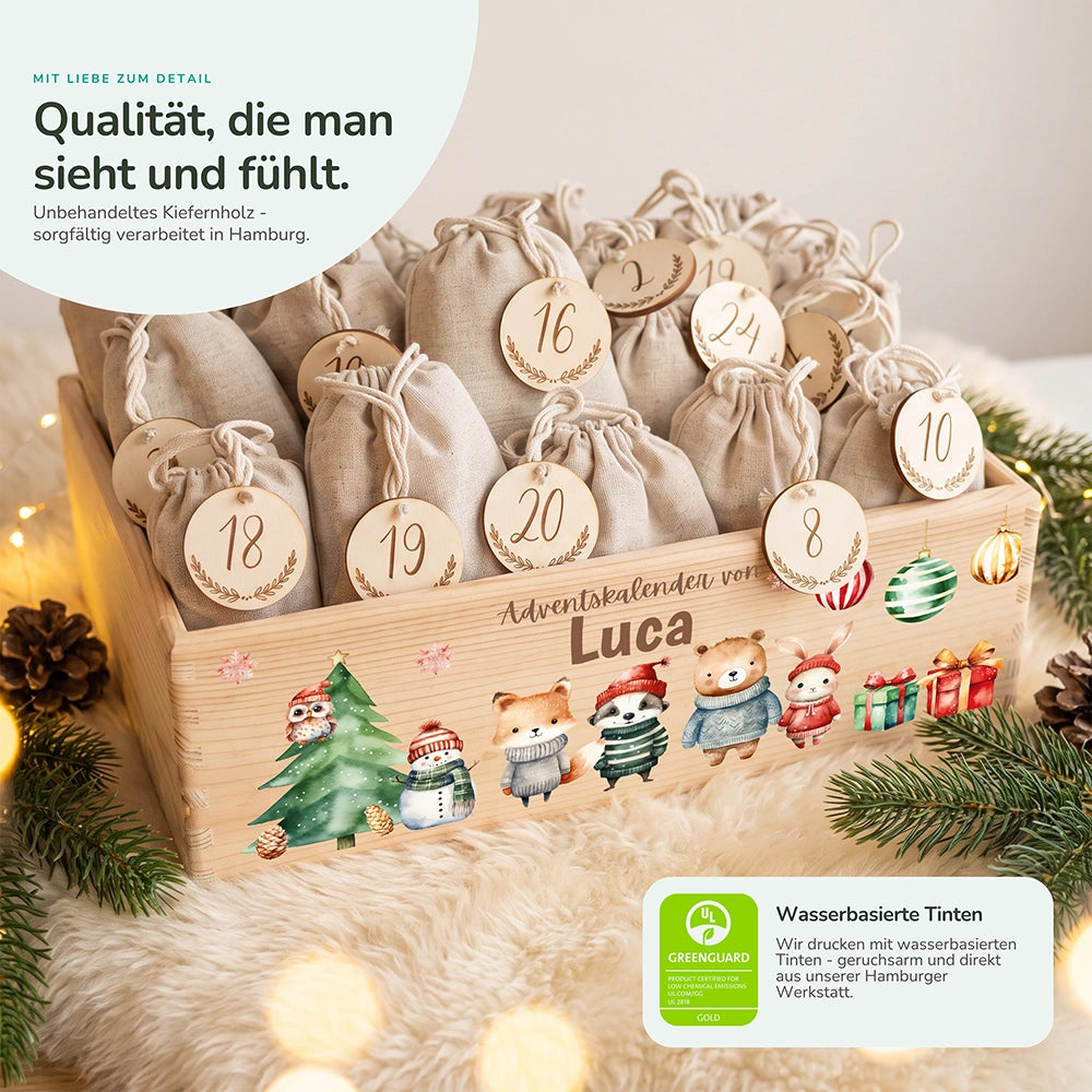 Personalisierter Adventskalender zum Befüllen - Weihnachtswunder