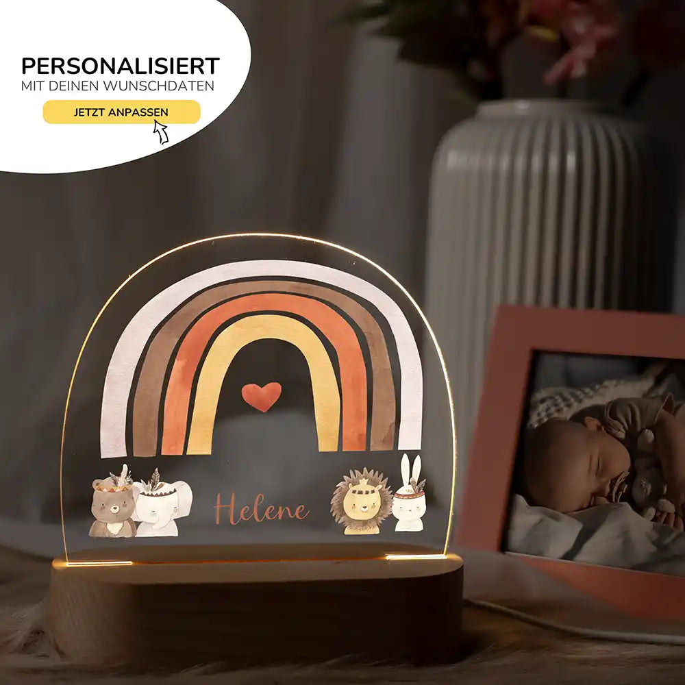 Kinderzimmer Bundle Regenbogen 8 Tonieregal + Nachtlicht