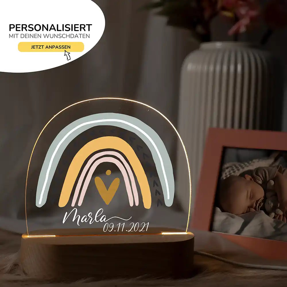 Kinderzimmer Bundle Regenbogen 1 Tonieregal + Nachtlicht