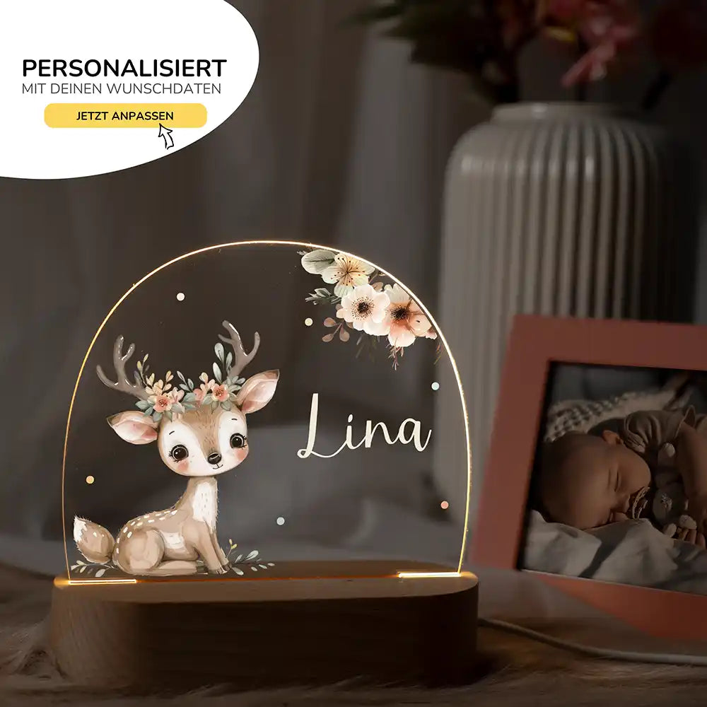 Kinderzimmer Bundle Tonieregal und Nachtlicht - Baby Reh
