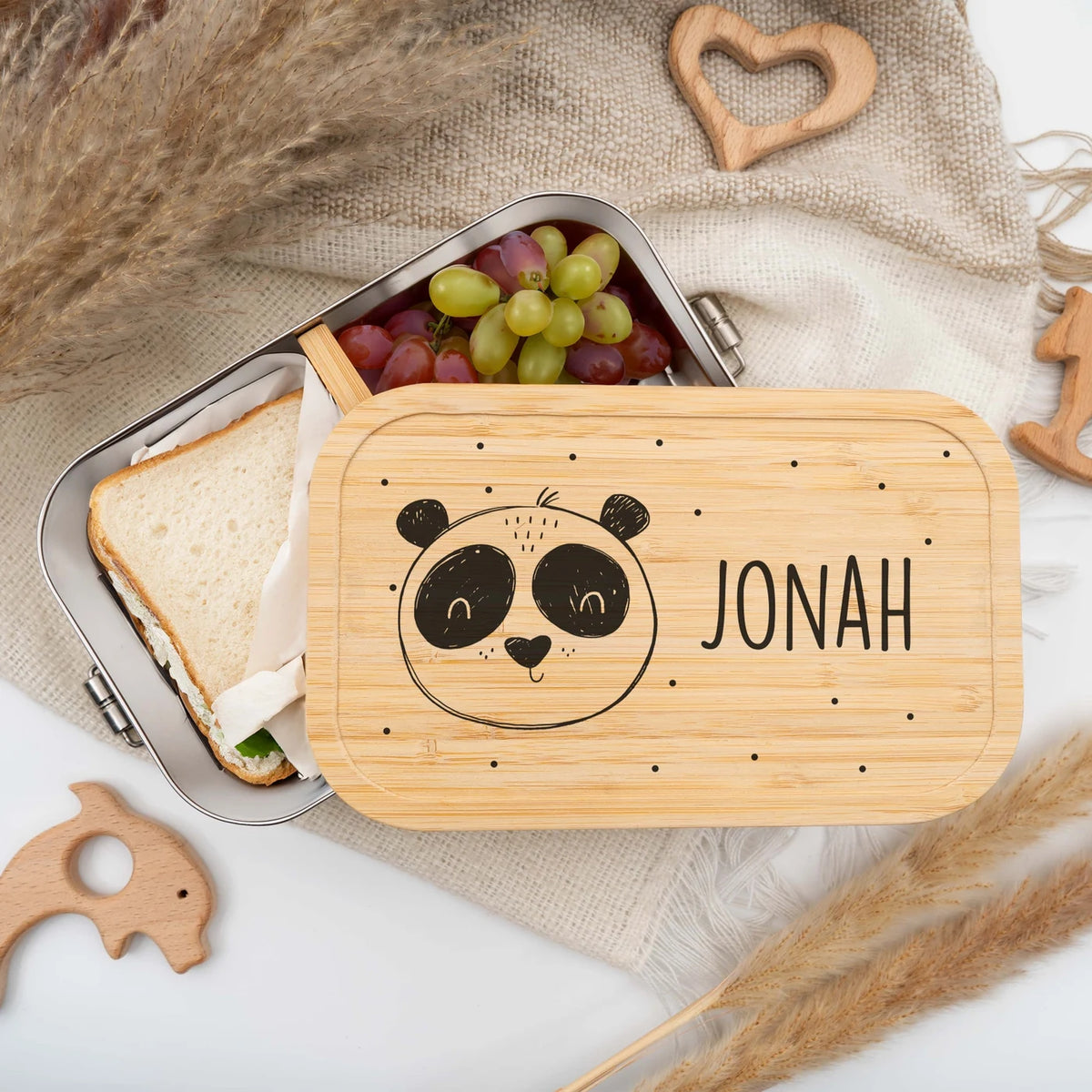 Brotdose personalisiert Panda Bär