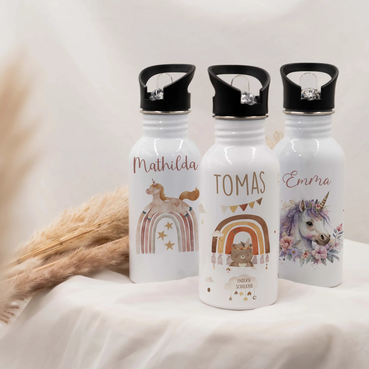 Trinkflasche Kinder Edelstahl - Boho BĂ€r