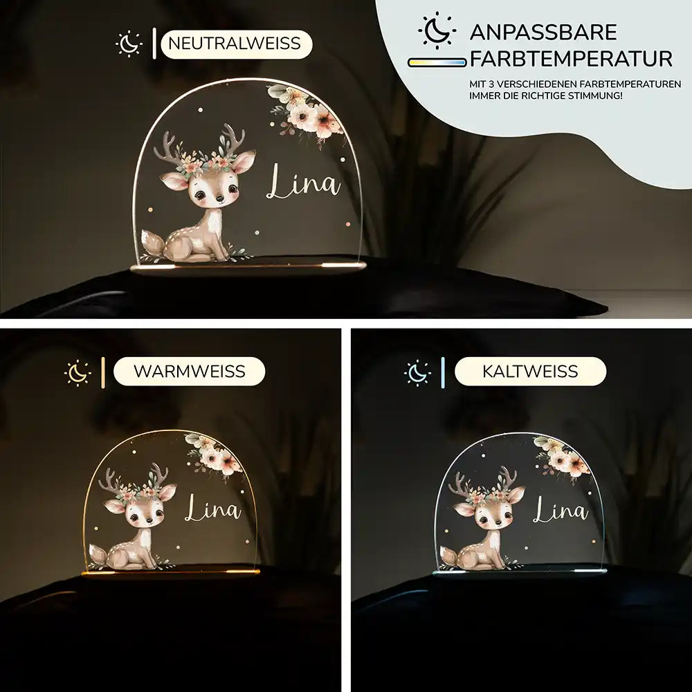 Kinderzimmer Bundle Tonieregal und Nachtlicht - Baby Reh