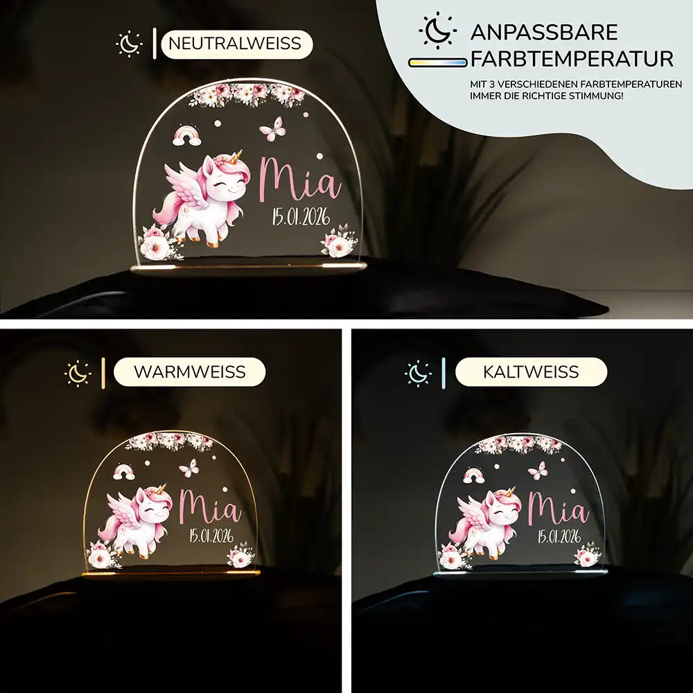 Kinderzimmer Bundle Tonieregal und Nachtlicht - Einhorn