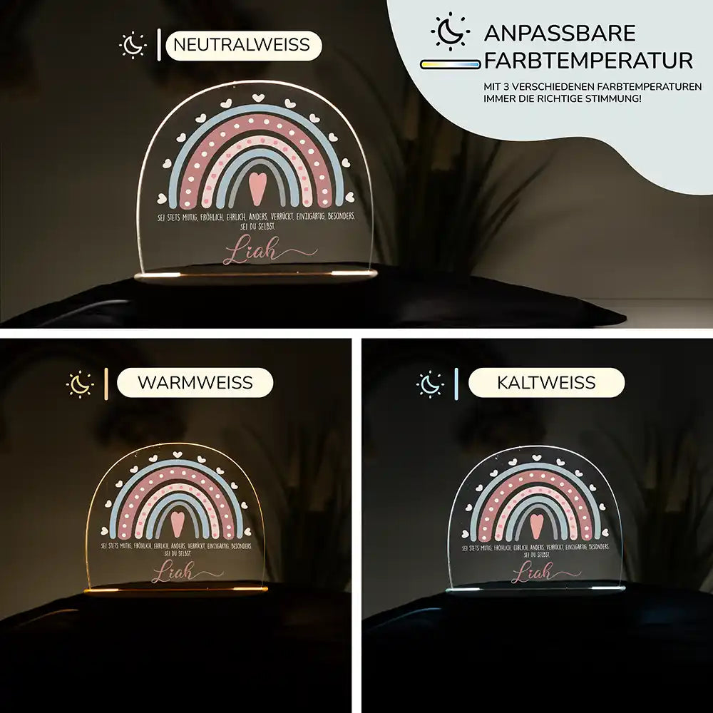 Kinderzimmer Bundle Regenbogen 4 Tonieregal + Nachtlicht