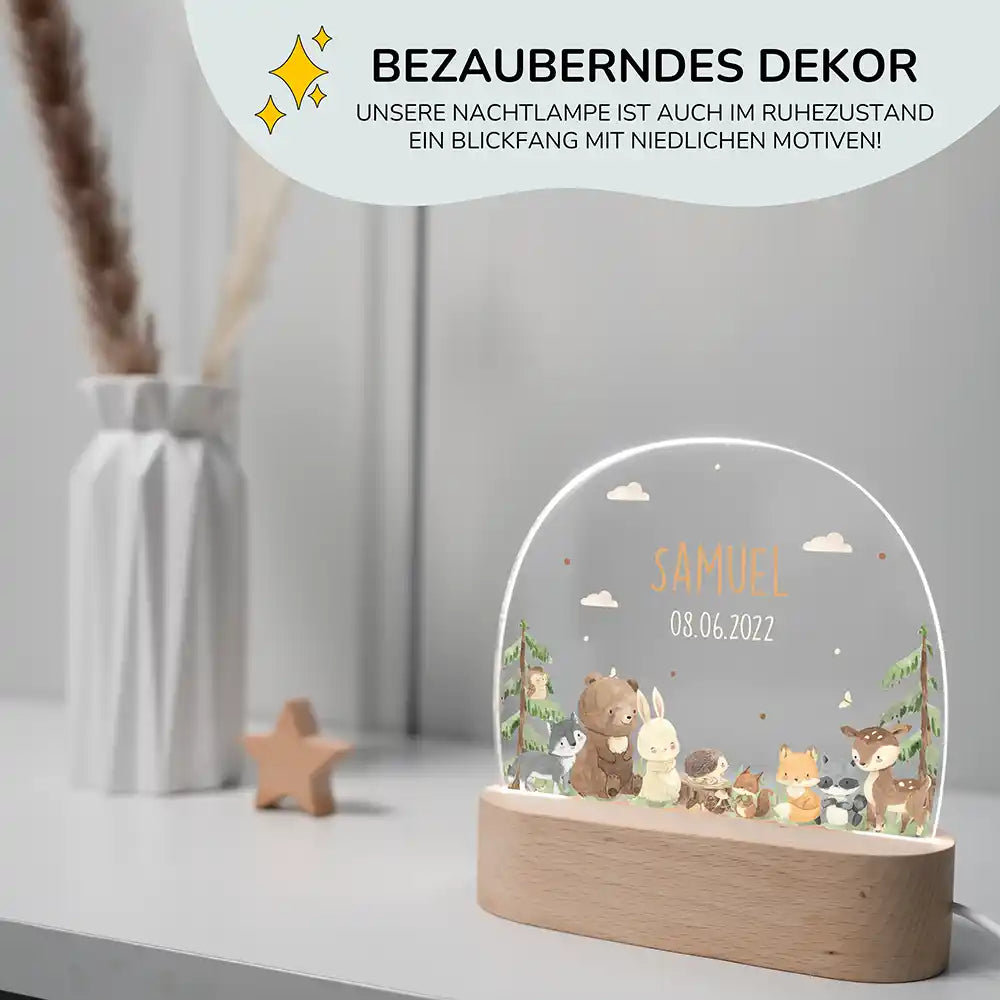 Kinderzimmer Bundle Waldtiere Tonieregal + Nachtlicht