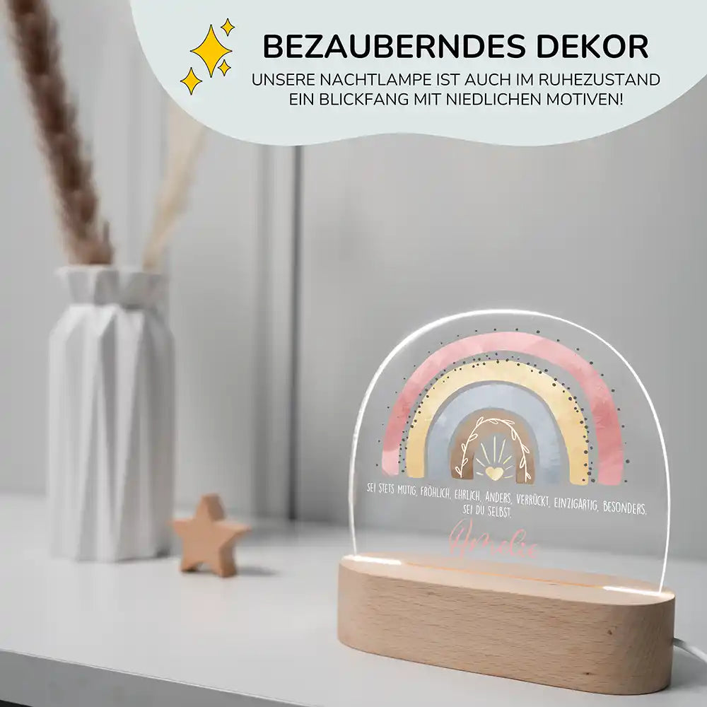 Kinderzimmer Bundle Regenbogen 6 Tonieregal + Nachtlicht