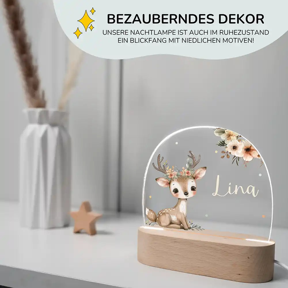 Kinderzimmer Bundle Tonieregal und Nachtlicht - Baby Reh