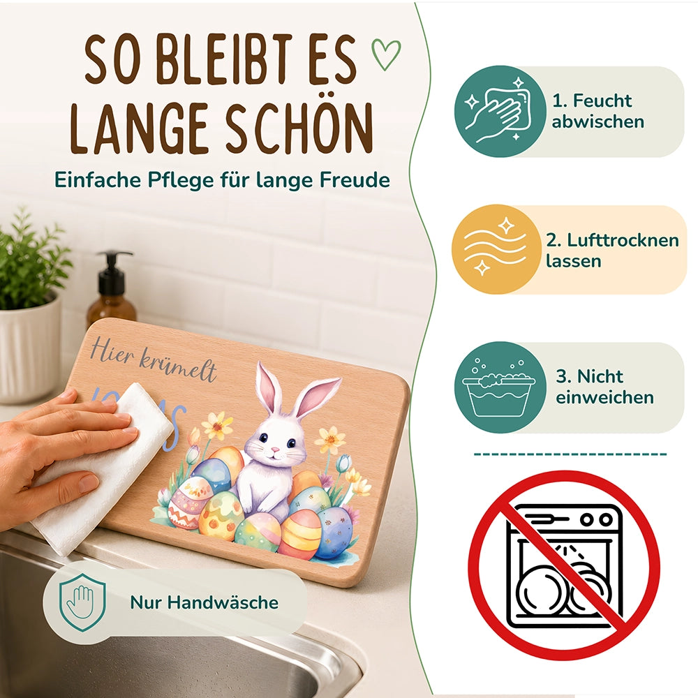 Frühstücksbrettchen Holz personalisiert