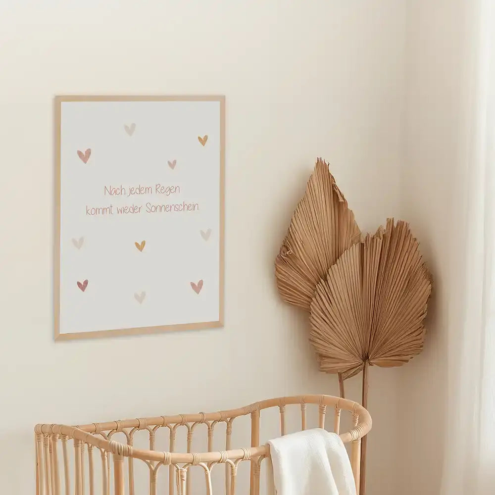 Poster 3er-Set - Häschen-Ballerina, Regenbogenspruch & Regenbogen fürs Kinderzimmer