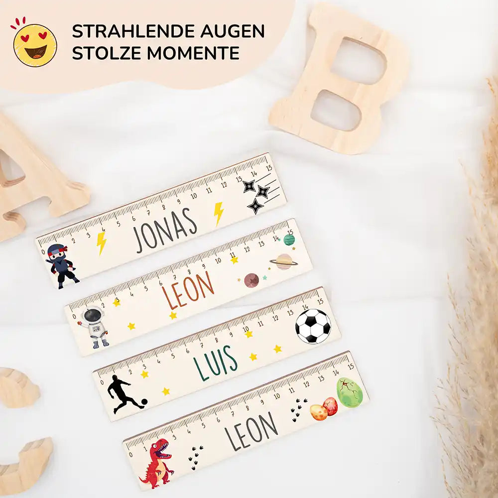 Holzlineal personalisiert - Astornaut