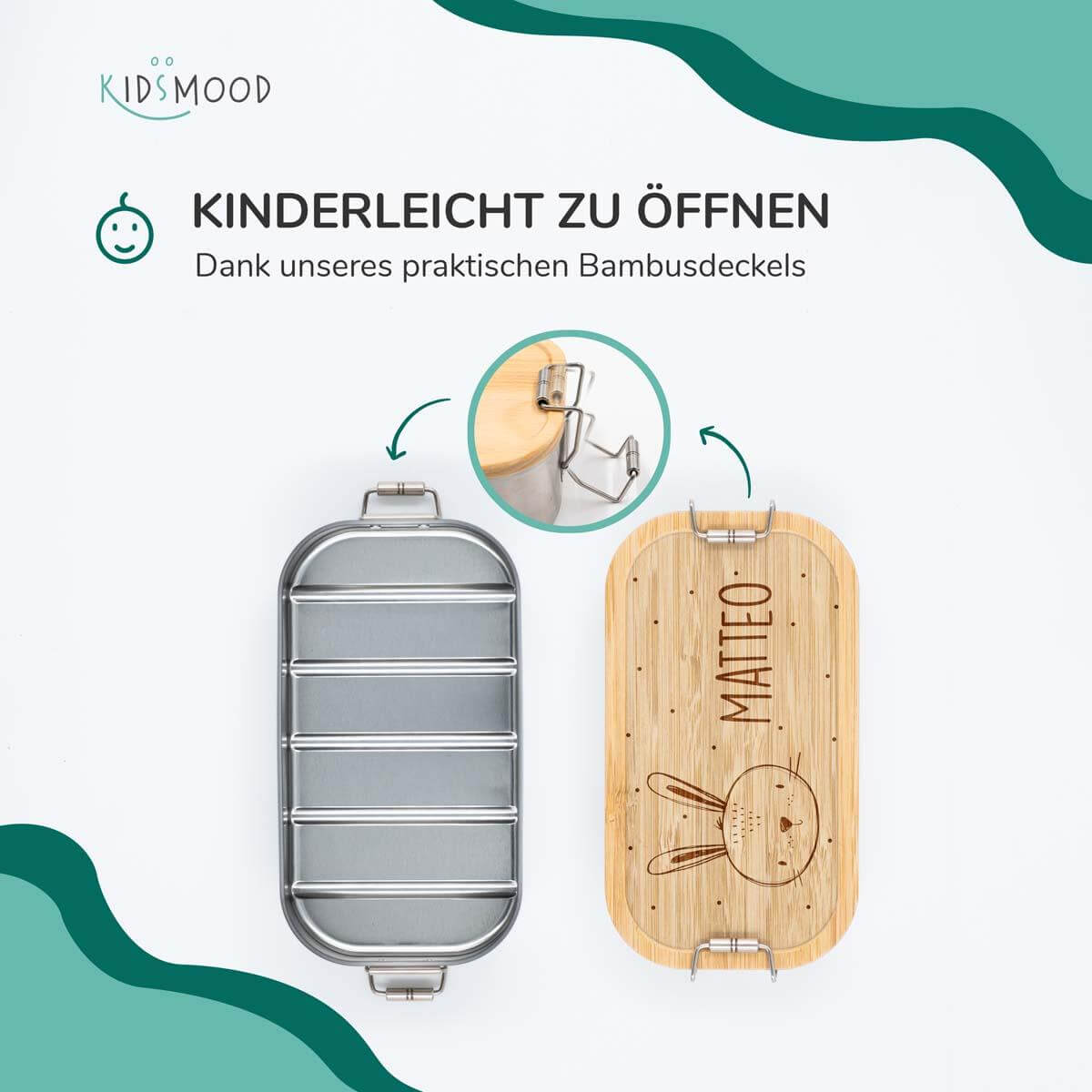 custom lunchbox with rabbit head design