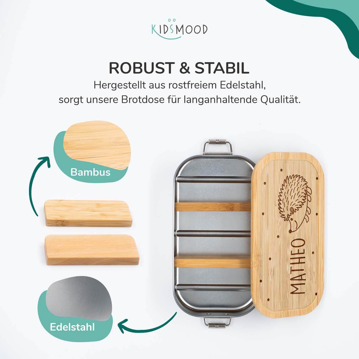 custom lunchbox with hedgehog design