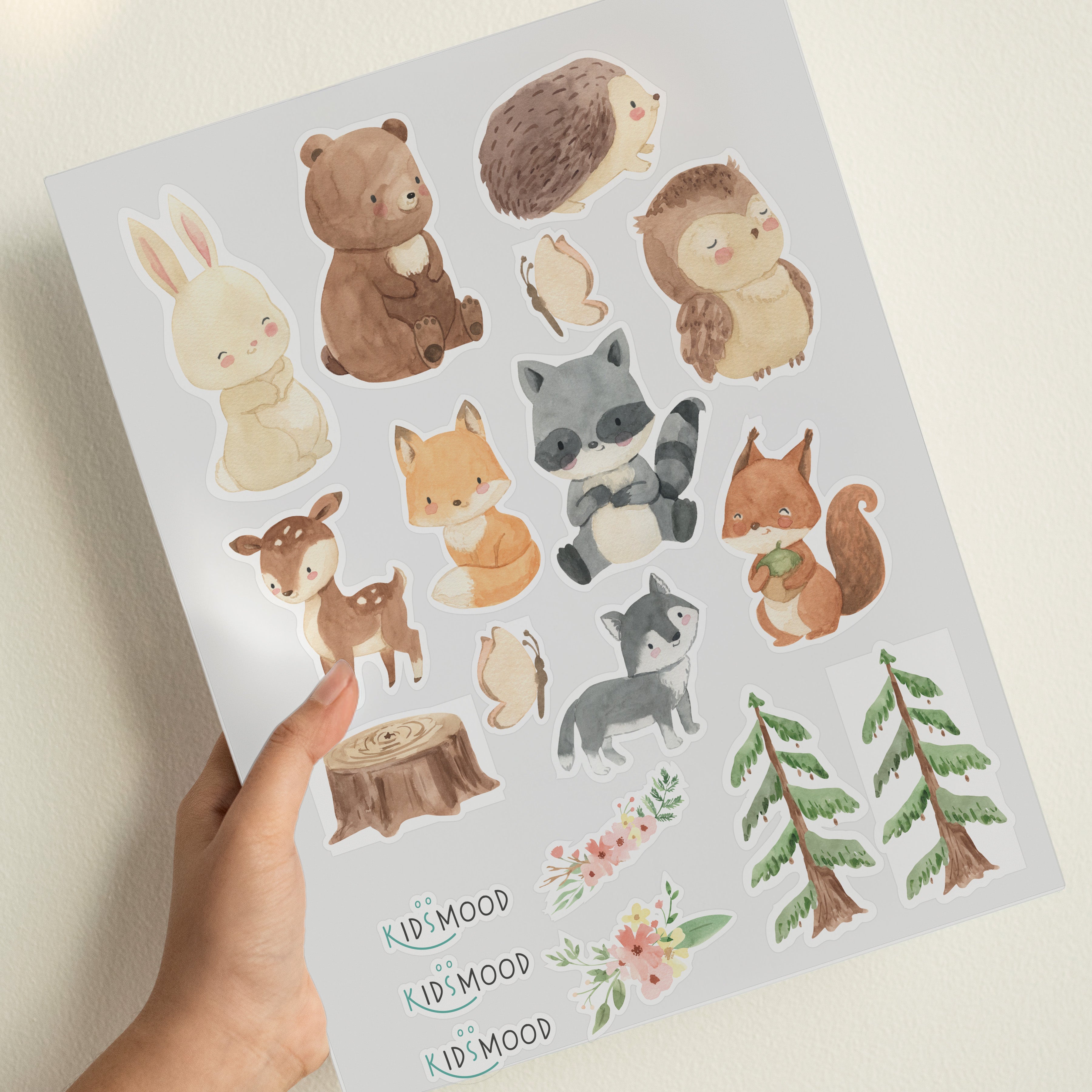 Waldtiere Sticker – Niedliche Tiermotive für Kinder