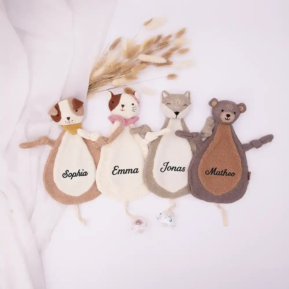 Schmusetuch Baby mit Namen - niedliche Motive