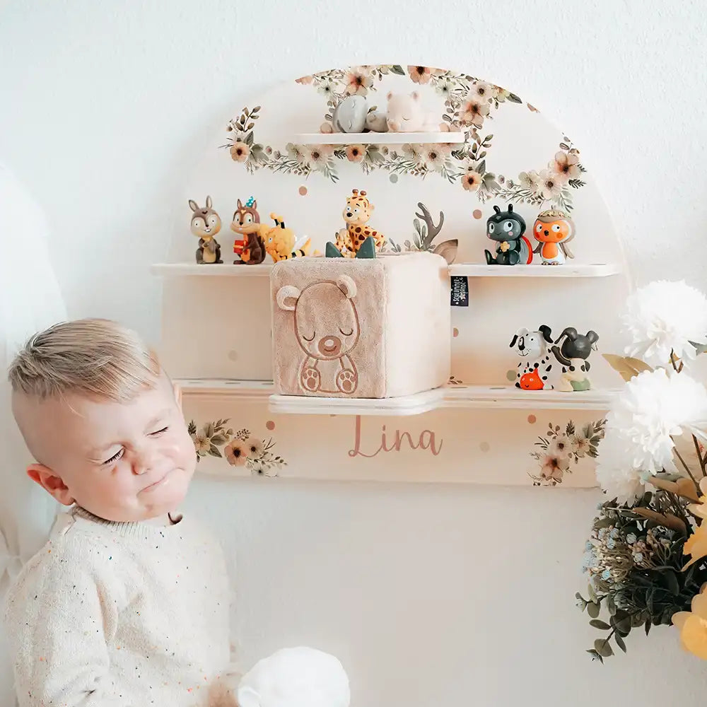 Tonie Regal aus Holz, Toniebox Regal personalisiert Reh