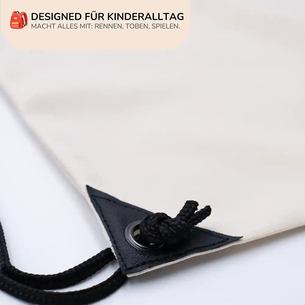 Personalisierter Turnbeutel mit Namen - Einhorn Regenbogen