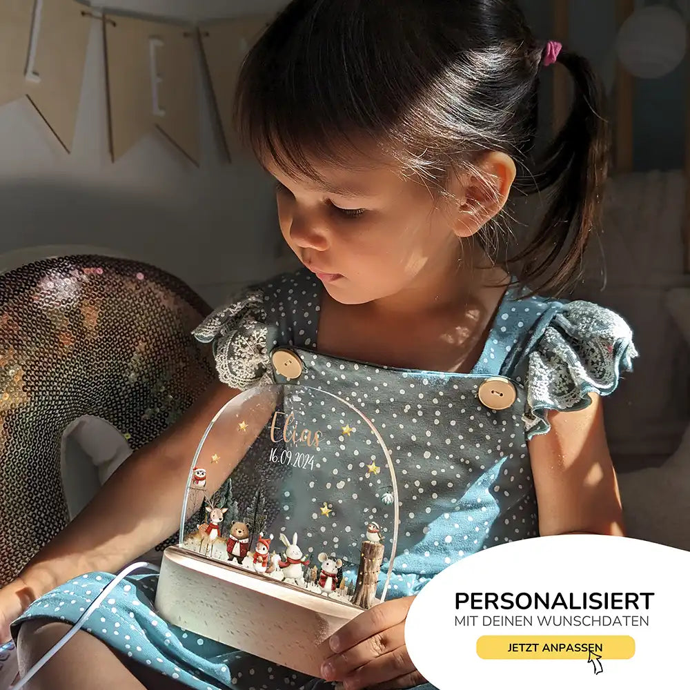 Nachtlicht Kinder personalisiert Weihnachten - Weihnachtsfreude