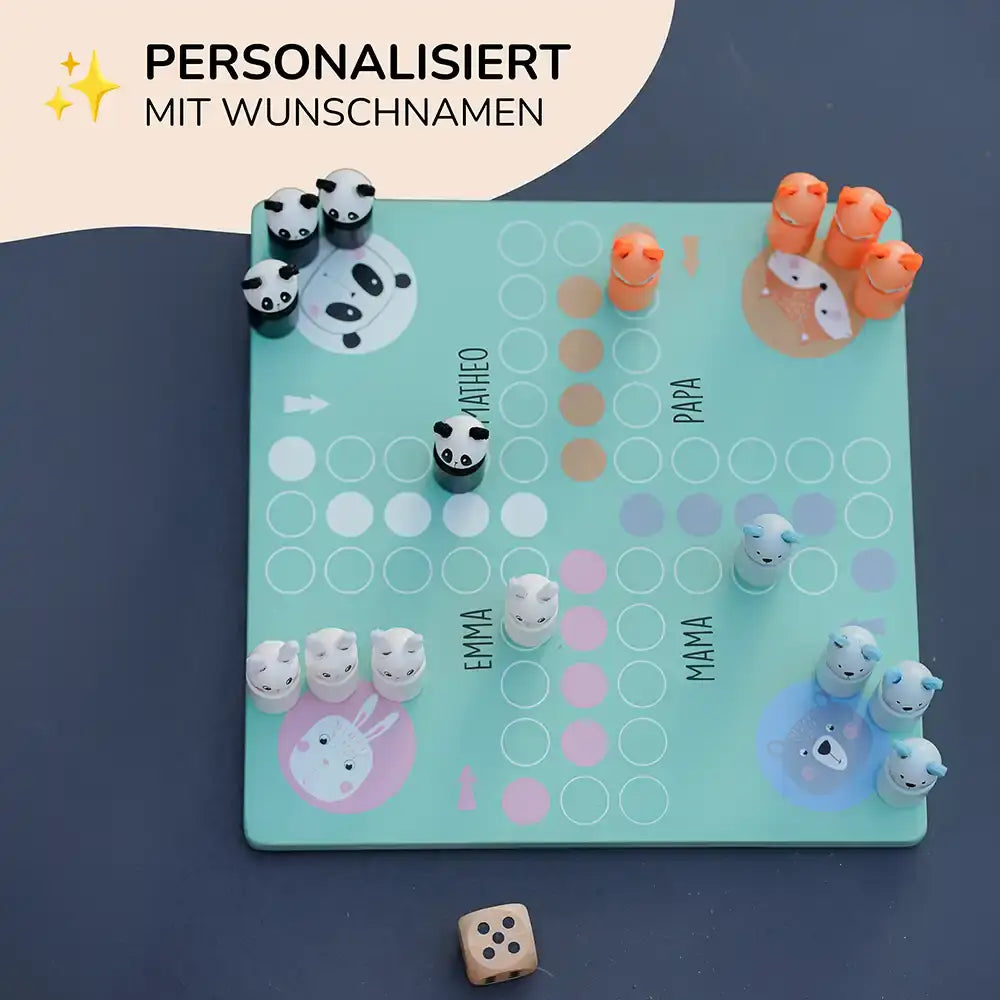 Ludo Spiel personalisiert mit Namen - Brettspiel