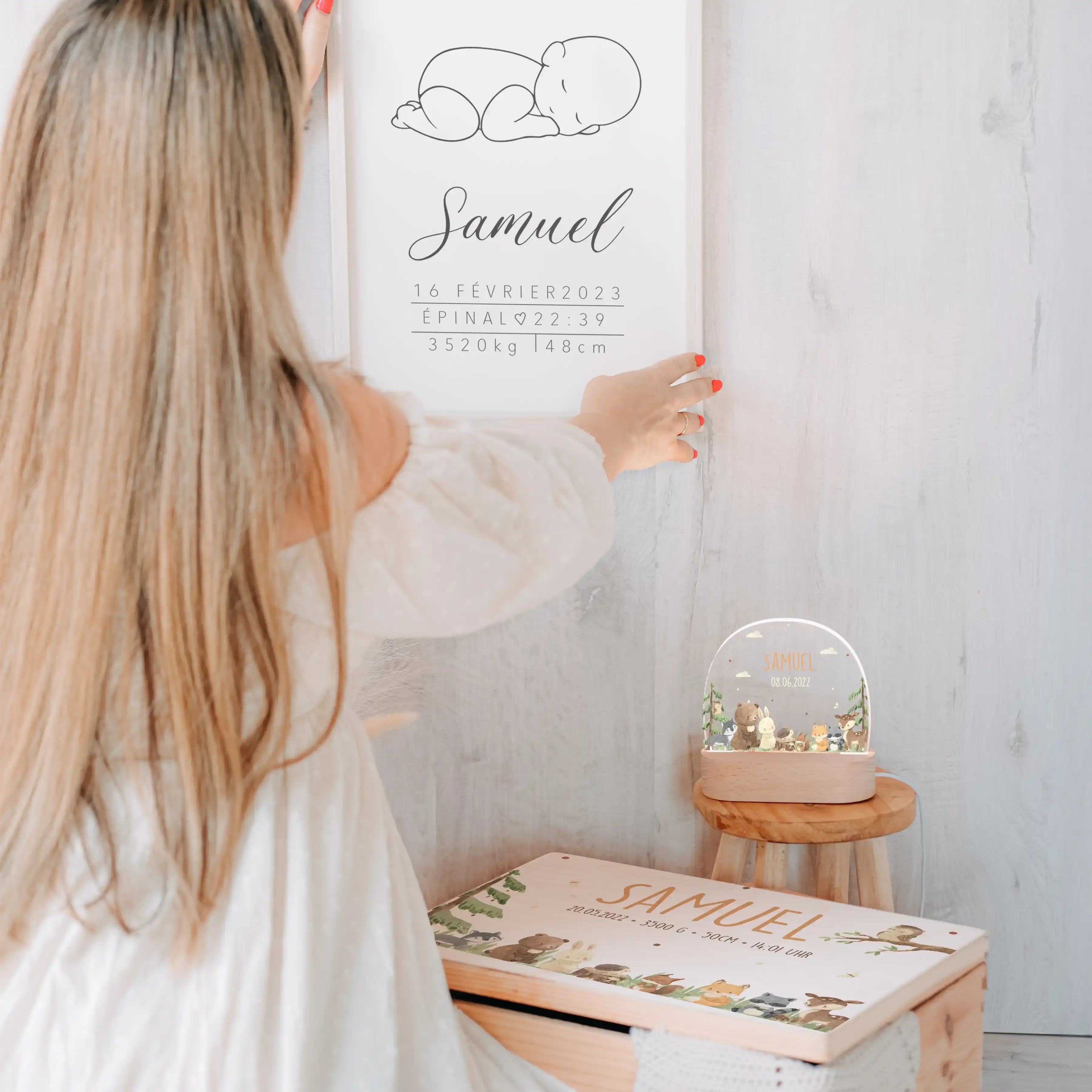 Geschenkset zur Geburt – Niedliche Waldtiere | Baby Geschenk