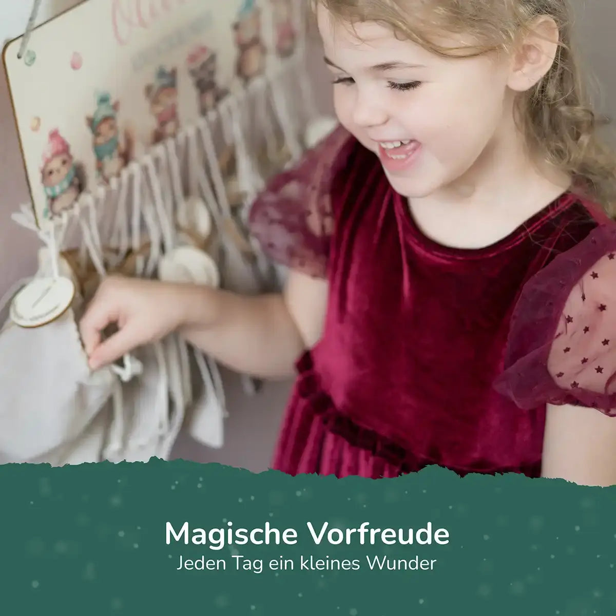 Personalisierbarer Adventskalender farbig - Löwe