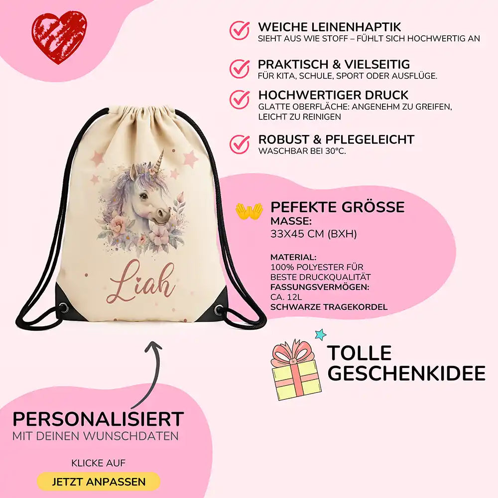 Großes Einschulungsset mit Name – Schultüte, Turnbeutel, Trinkflasche & Brotdose