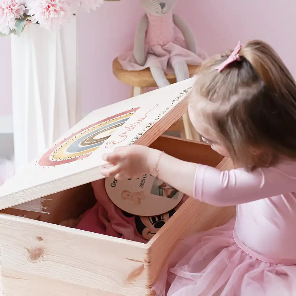 Erinnerungsbox Baby - Regenbogen