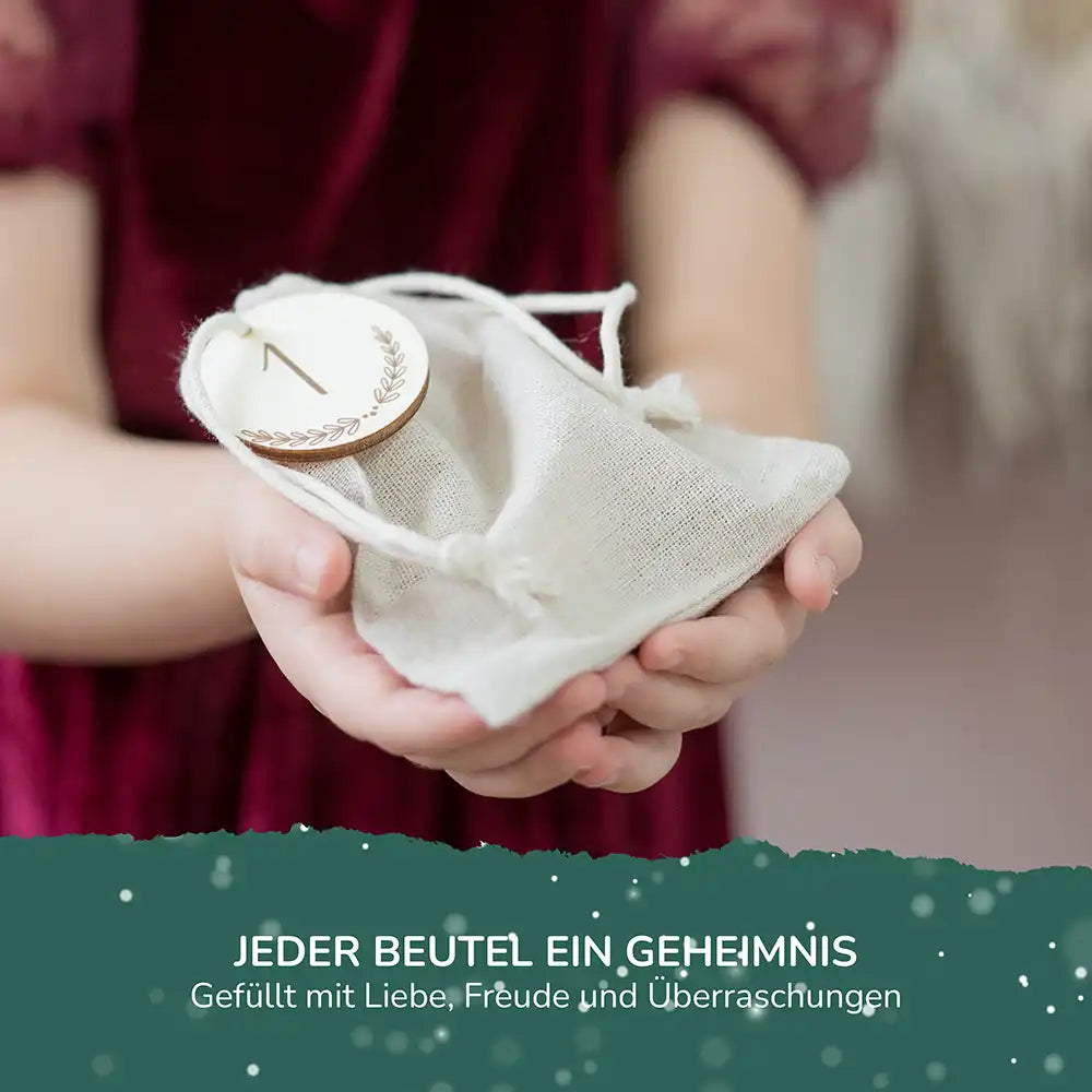 Personalisierte Adventskiste zum Befüllen - Boho Reh