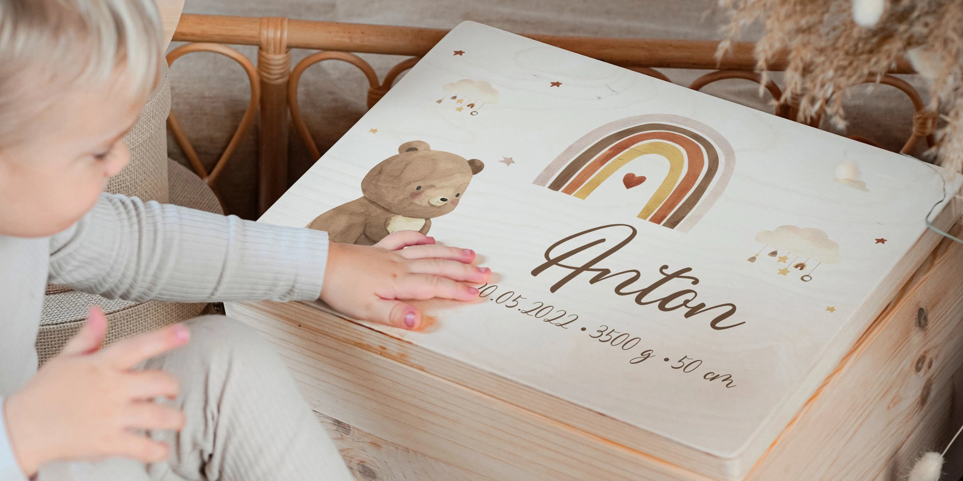 erinnerungsbox baby, holzkiste, erinnerungskiste kind, erinnerungskiste junge, erinnerungskiste baby