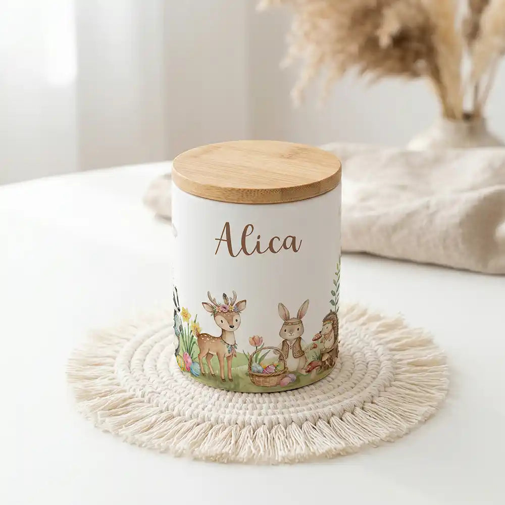 Personalisierte Keksdose Ostern Waldtiere-Treff - Produktgruppe & Variationen