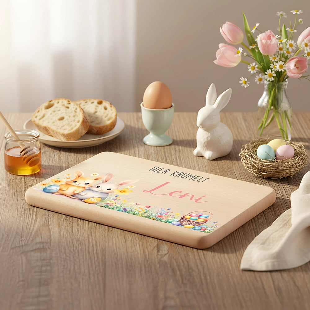 Frühstücksbrettchen Holz personalisiert
