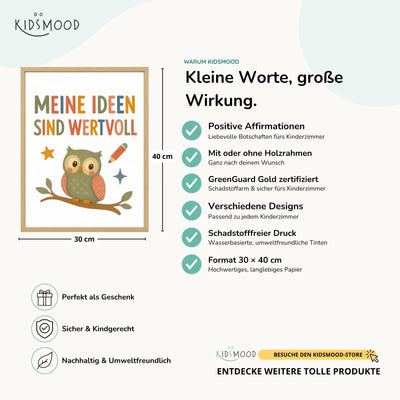 Eule Meine Ideen sind wertvoll