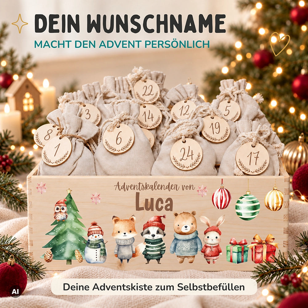 Personalisierter Adventskalender zum Befüllen - Weihnachtswunder
