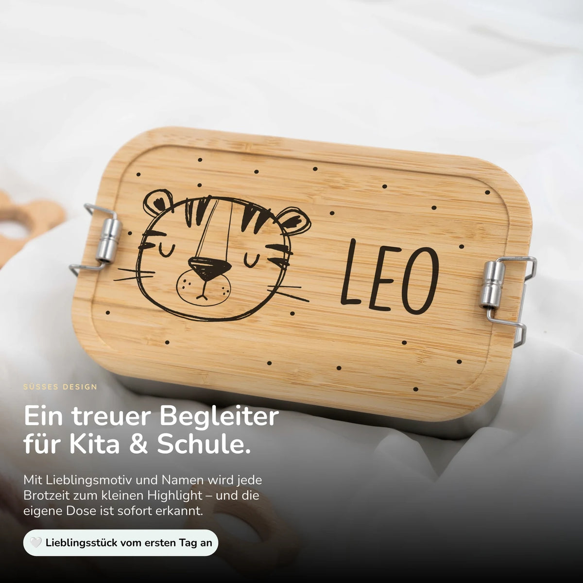 Brotdose personalisiert Tiger