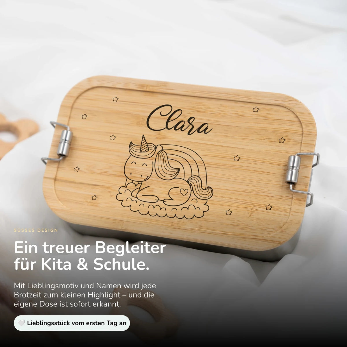Brotdose personalisiert Einhorn