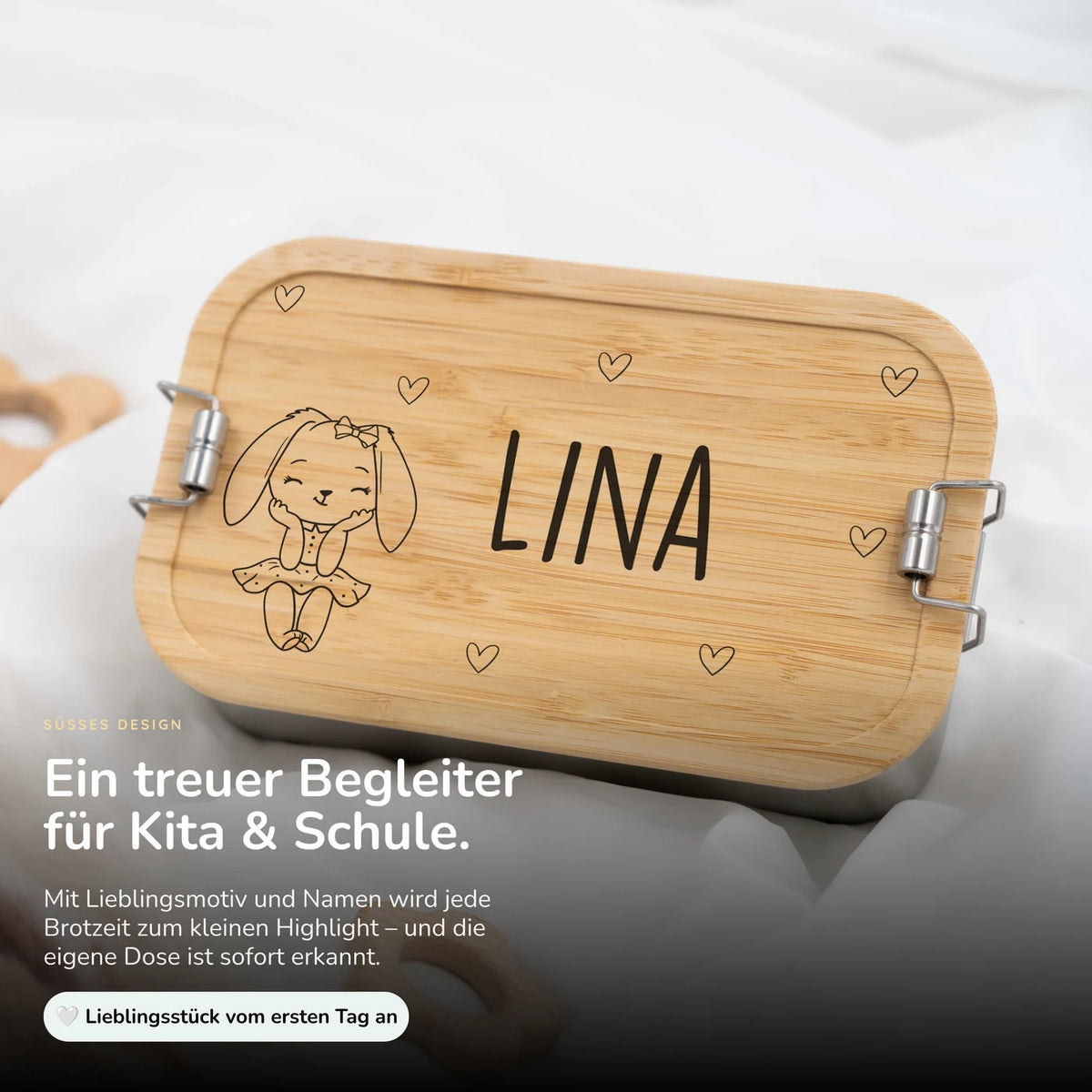 Brotdose personalisiert Häschen