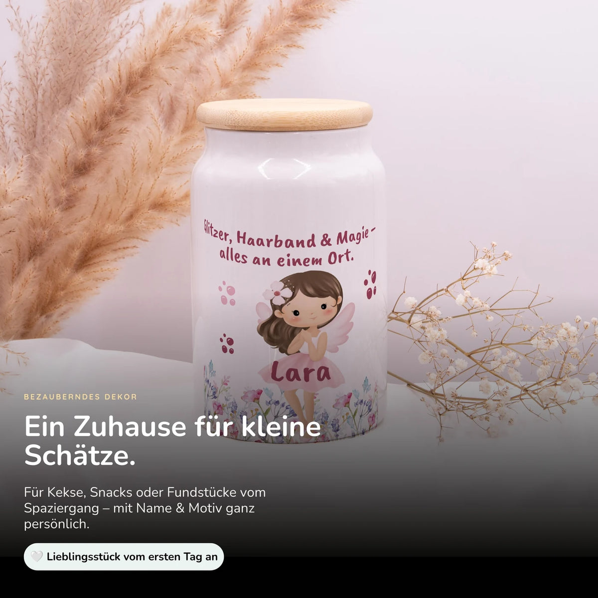 Personalisierbare Keksdose mit Name - Zauberfee