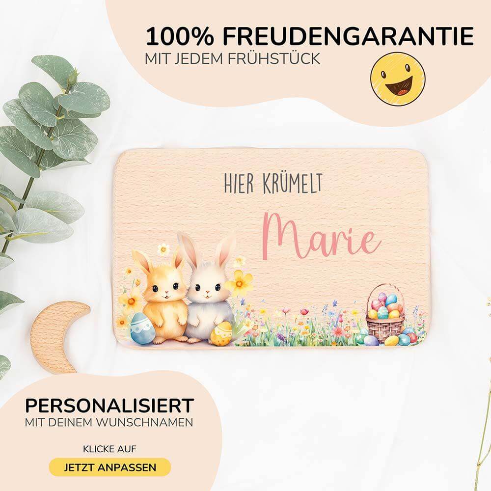 frühstücksbrettchen mit personalisiertem motiv und namen