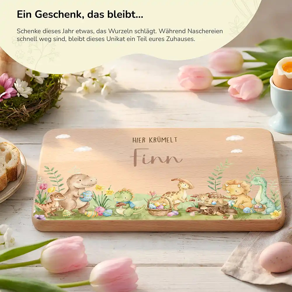 Frühstücksbrettchen Ostern - Osterfamilie